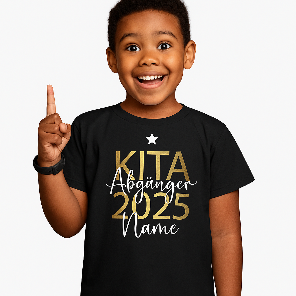 Einschulung T Shirt Kinder – Kita Abschluss Shirt mit Name
