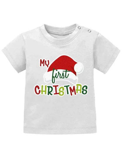 my First Christmas - Mein erstes Weihnachten - Baby T-Shirt