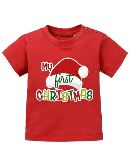 my First Christmas - Mein erstes Weihnachten - Baby T-Shirt