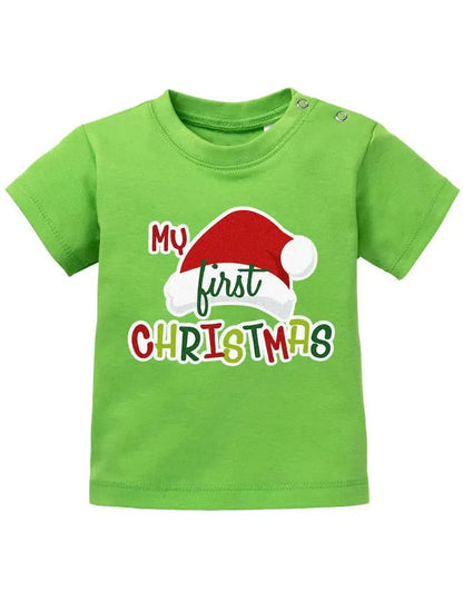 my First Christmas - Mein erstes Weihnachten - Baby T-Shirt