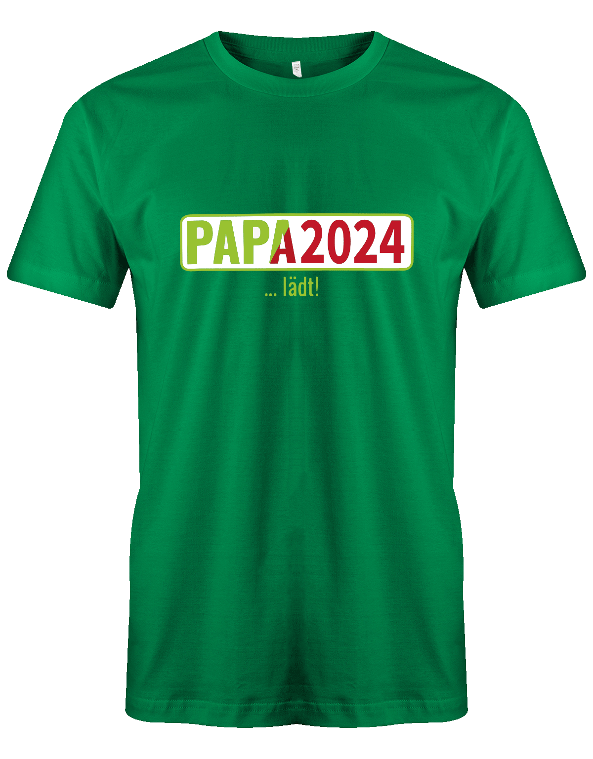 Papa 2024 lädt - loading - Werdender Papa Shirt Herren gruen