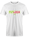 Papa 2024 lädt - loading - Werdender Papa Shirt Herren weiß