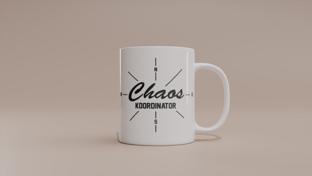 Video - Chaos Koordinator Tasse – Lustige Geschenkidee für Mama, Lehrer & Kollegen