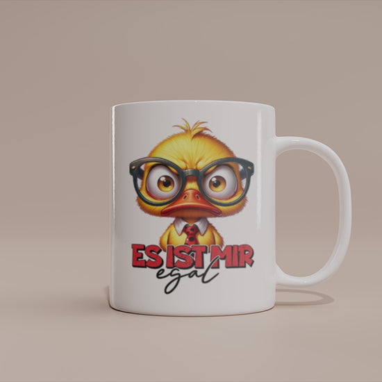 Video Tasse Es ist mir egal mit Entenmotiv