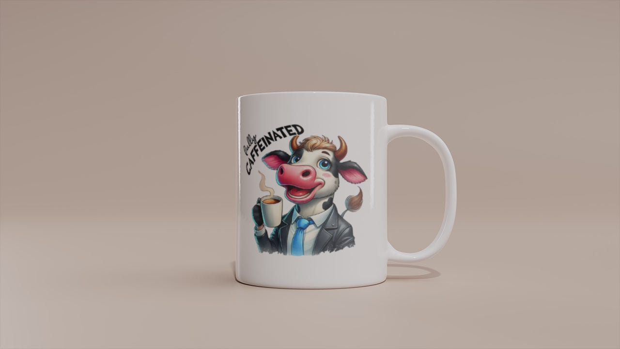 Video - Stimmungswechsel Tasse – Fleckenkuh Vor dem Kaffee / Nach dem Kaffee