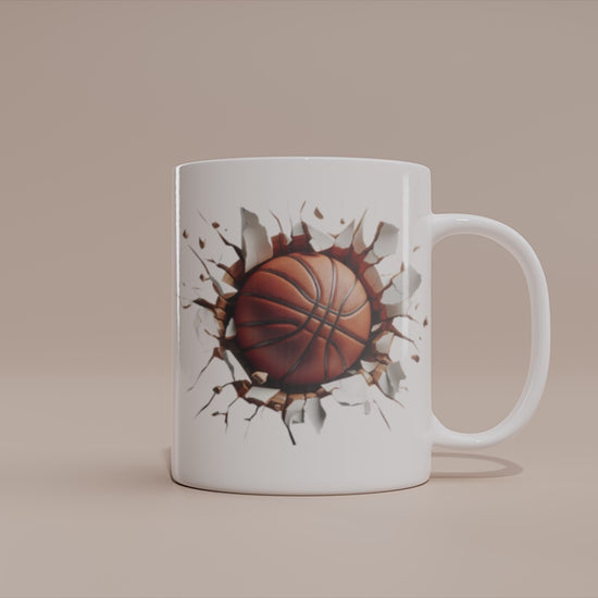 Video - Basketball Tasse – 3D Effekt Motiv mit durchbrechendem Ball