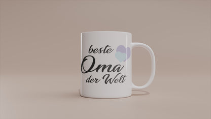 Video - Tasse Beste Oma der Welt – Herzmotiv