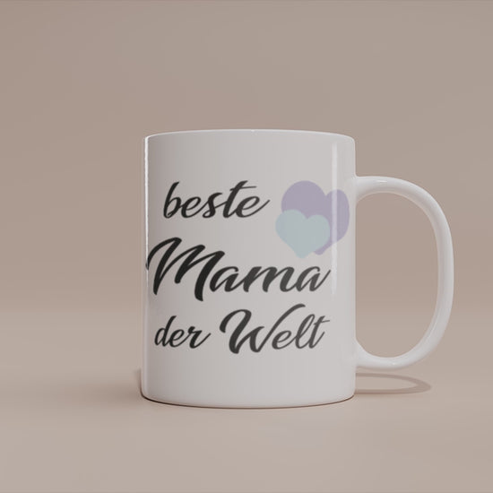 Video - Tasse Beste Mama der Welt – Geschenkidee mit Herzmotiv