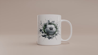 Video - Fußball Tasse – 3D Effekt Motiv mit durchbrechendem Ball