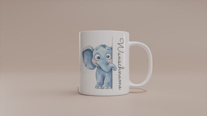 Video - Personalisierte Tasse mit Elefant – Becher mit Wunschname