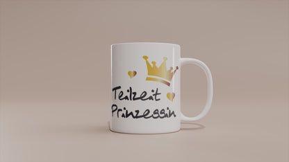 Video - Tasse Teilzeit Prinzessin – Lustige Sprüche Tasse mit Krone