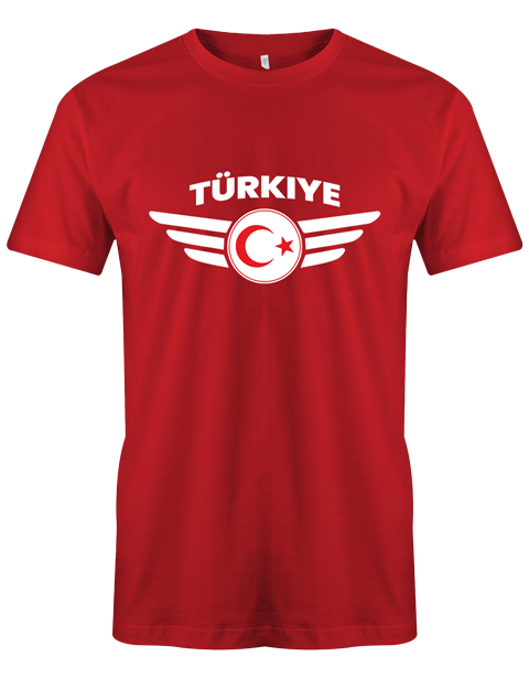 Türkiye mit Flügel und Schriftzug- EM WM - Türkei - Herren Tshirt