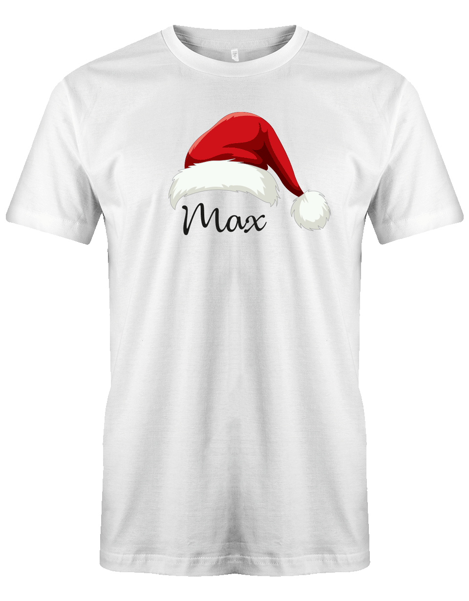 Weihnachtsmütze Wunschname Herren T Shirt