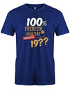 100Prozent-Premium-Qualit-t-shirt-seit-geburtsjahr-Herren-Geburtstag-Shirt-Lustiges T-Shirt zu Bedruckt Junge Lustig ist ein tolles  geschenk Jungen  geburtstag Junge  Geburtstag tshirt ✓ shirt geburtstag royalblau