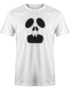 2-Zahn-Ghost-Shirt-Geist-Halloween-Herren-Weiss