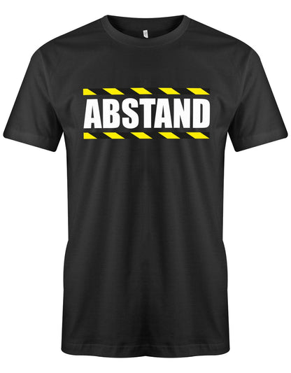 Abstand-Signalband-Herren-Shirt-Schwarz