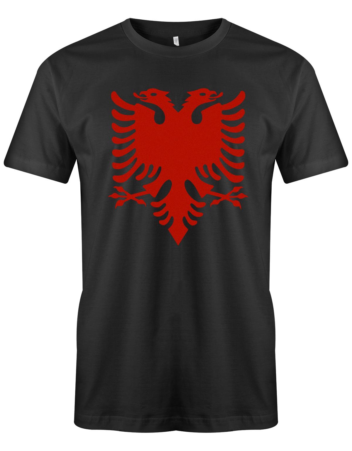 Albanien Adler - Albania - EM WM - Fan - Herren T-Shirt Schwarz