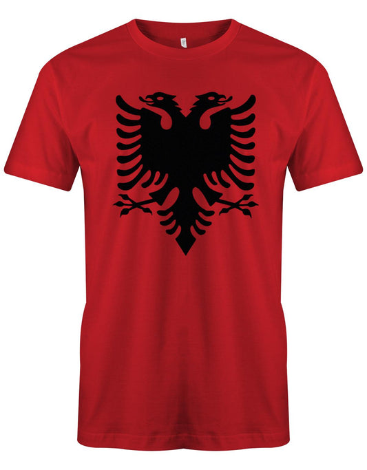 Albanien Adler - Albania - EM WM - Fan - Herren T-Shirt Rot