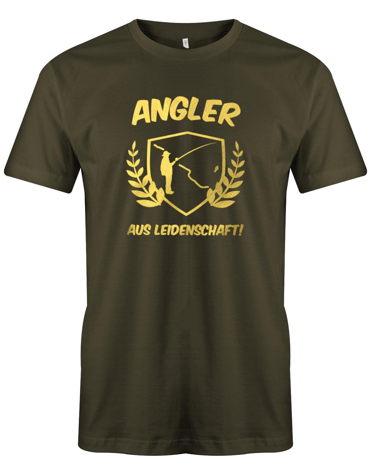 Angler-aus-Leidenschaft-Herren-Shirt-Army