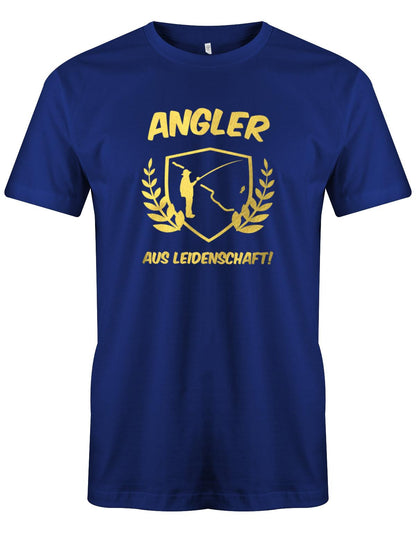 Angler-aus-Leidenschaft-Herren-Shirt-Royalblau