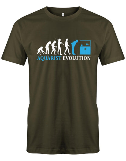 Aquarist-Evolution-Herren-Shirt-Aquarium-Army