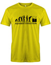 Aquarist-Evolution-Herren-Shirt-Aquarium-Gelb