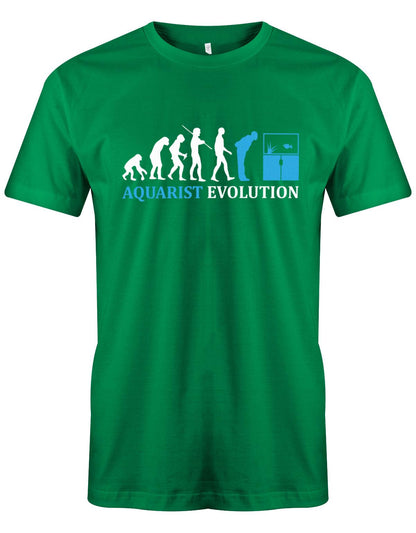 Aquarist-Evolution-Herren-Shirt-Aquarium-Gr-n