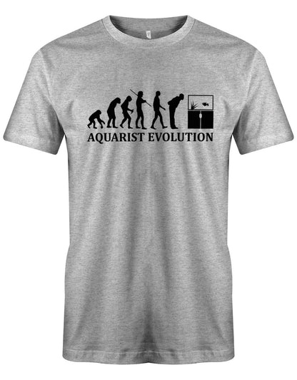 Aquarist-Evolution-Herren-Shirt-Aquarium-Grau