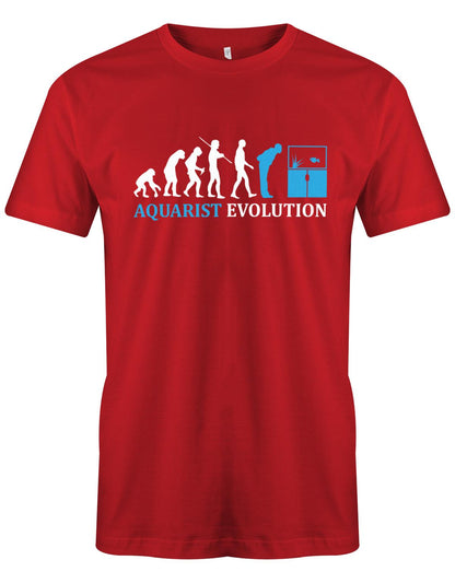 Aquarist-Evolution-Herren-Shirt-Aquarium-Rot