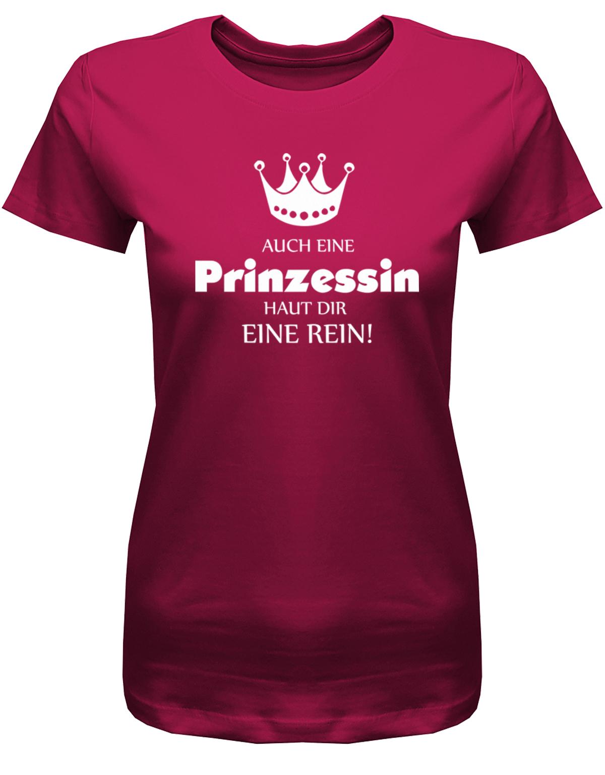 Auch-eine-Prinzessin-haut-dir-eine-rein-Damen-Shirt-Sorbet
