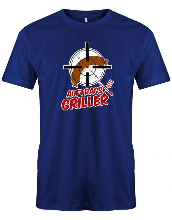 Auftragsgriller-Herren-Grillen-Shirt-royalblau