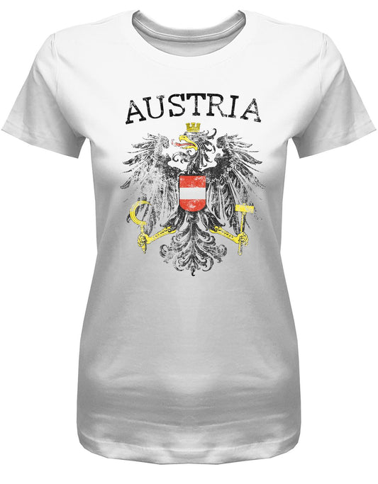 Austria-Vintage-Damen-Shirt-Weiss