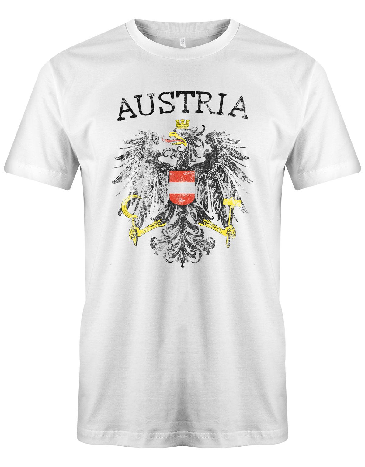 Austria-Vintage-Herren-Shirt-Weiss