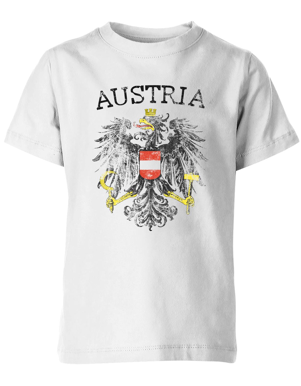 Austria-Vintage-Kinder-Shirt-Weiss