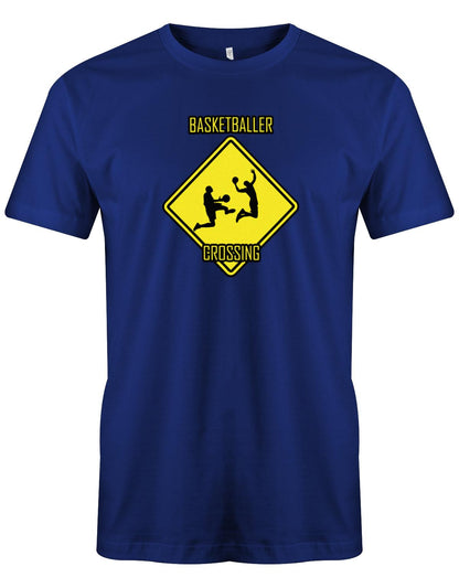 BAsketballer-Crossing-Herren-Shirt-Royalblau