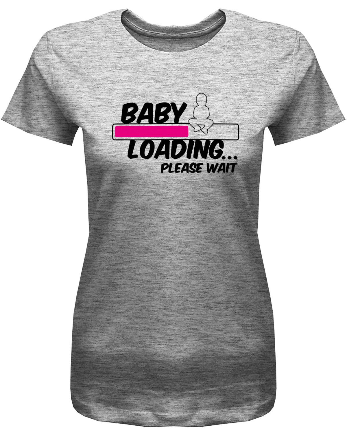 Baby-Loading-Pink-Damen-Shirt-Grau