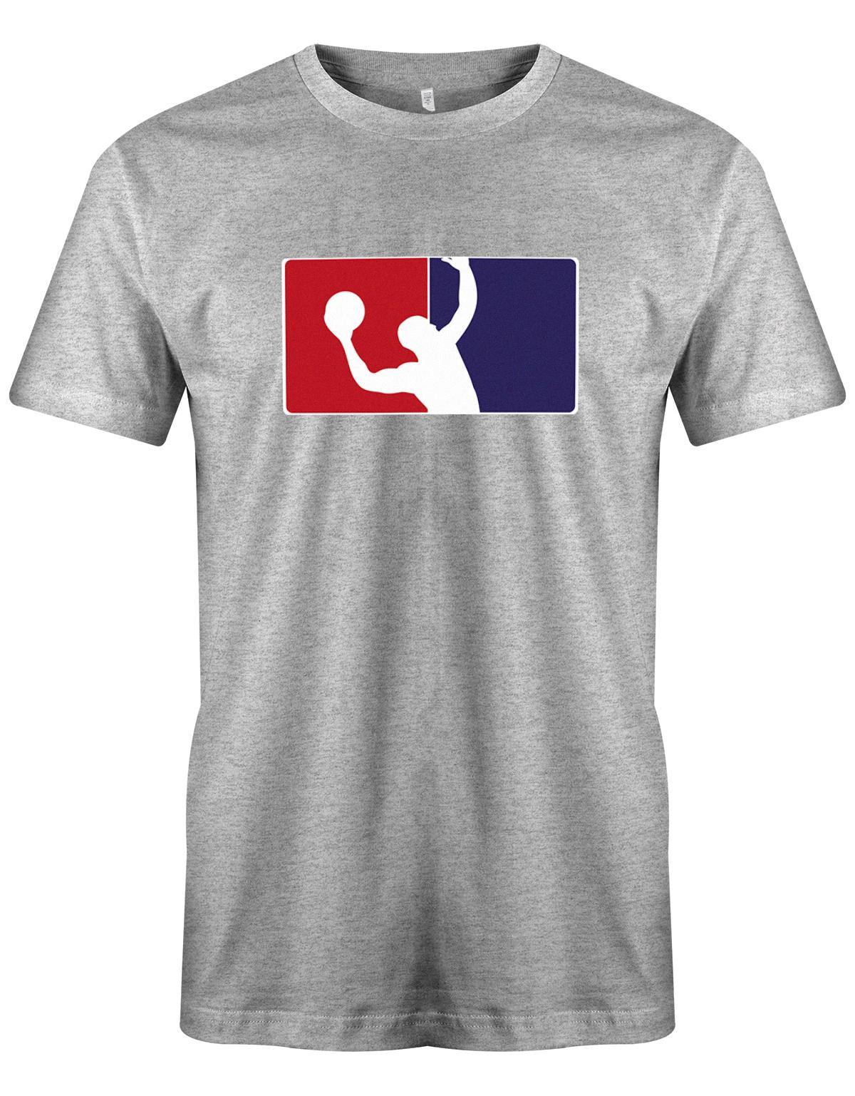 Basketball-Logo-herren-Shirt-Grau