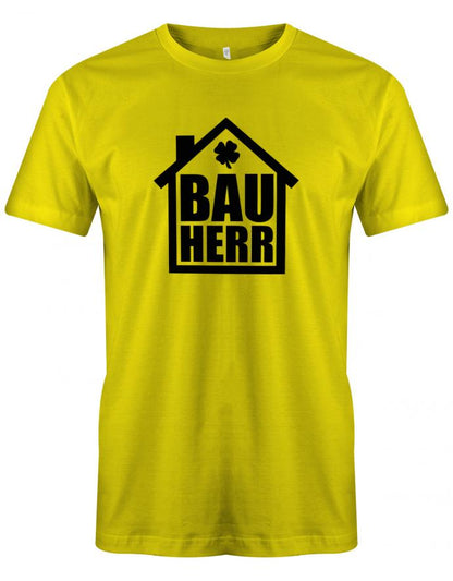 Bauherr-Gluecksklee-herren-Shirt-Gelb