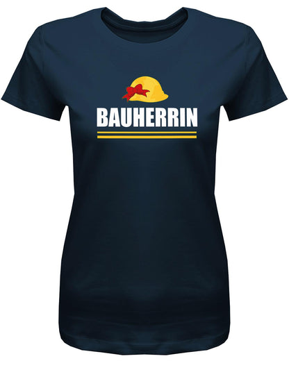 Bauherrin-Bauhelm-Shirt-Damen-Navy