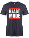 Beast-Mode-Block-Bodybuilder-Herren-Shirt-Navy