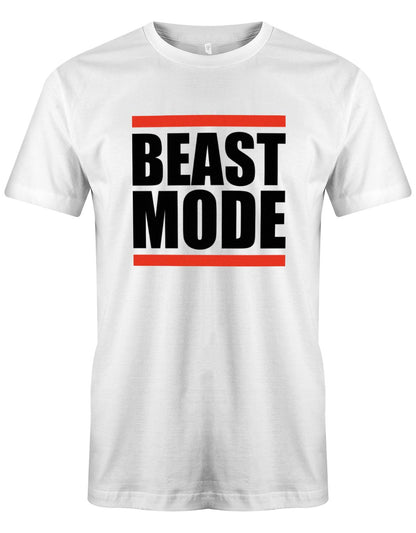 Beast-Mode-Block-Bodybuilder-Herren-Shirt-Weiss