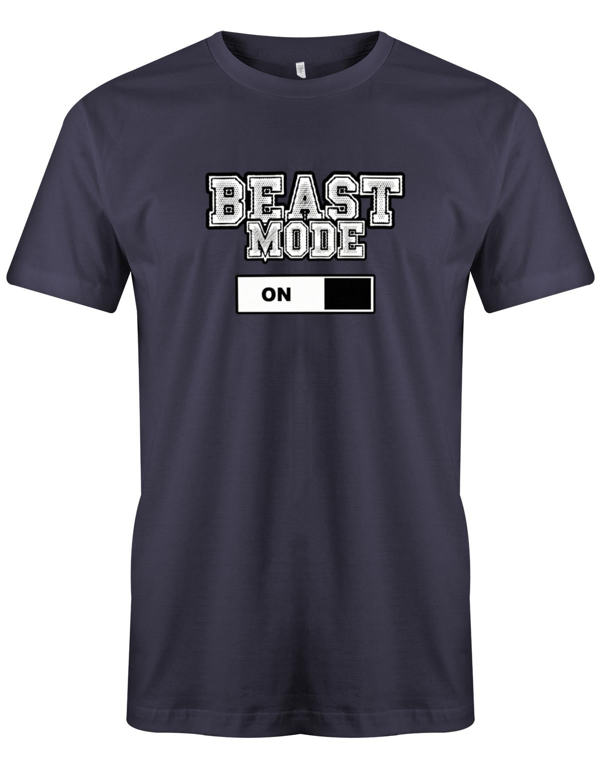 Beast-Mode-on-bodybuilder-Shirt-Herren-Navy