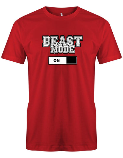 Beast-Mode-on-bodybuilder-Shirt-Herren-Rot