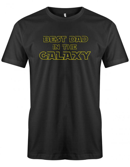 Best-Dad-in-Galaxy-Herren-Shirt-Schwarz