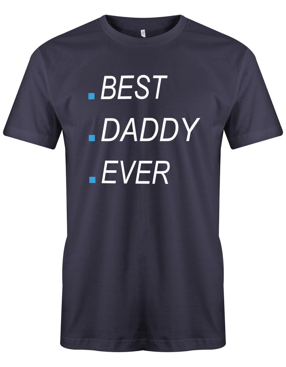 Best-Daddy-ever-Herren-papa-Shirt-Navy