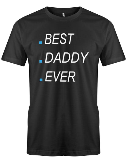 Best-Daddy-ever-Herren-papa-Shirt-Schwarz