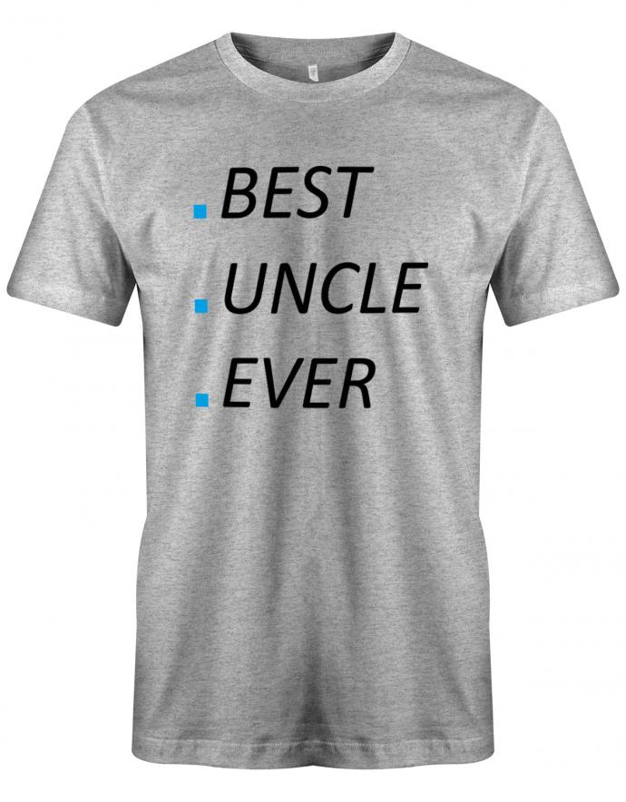 Best-Uncle-ever-bester-Onkel-f-r-Immer-Herren-Shirt-Grau