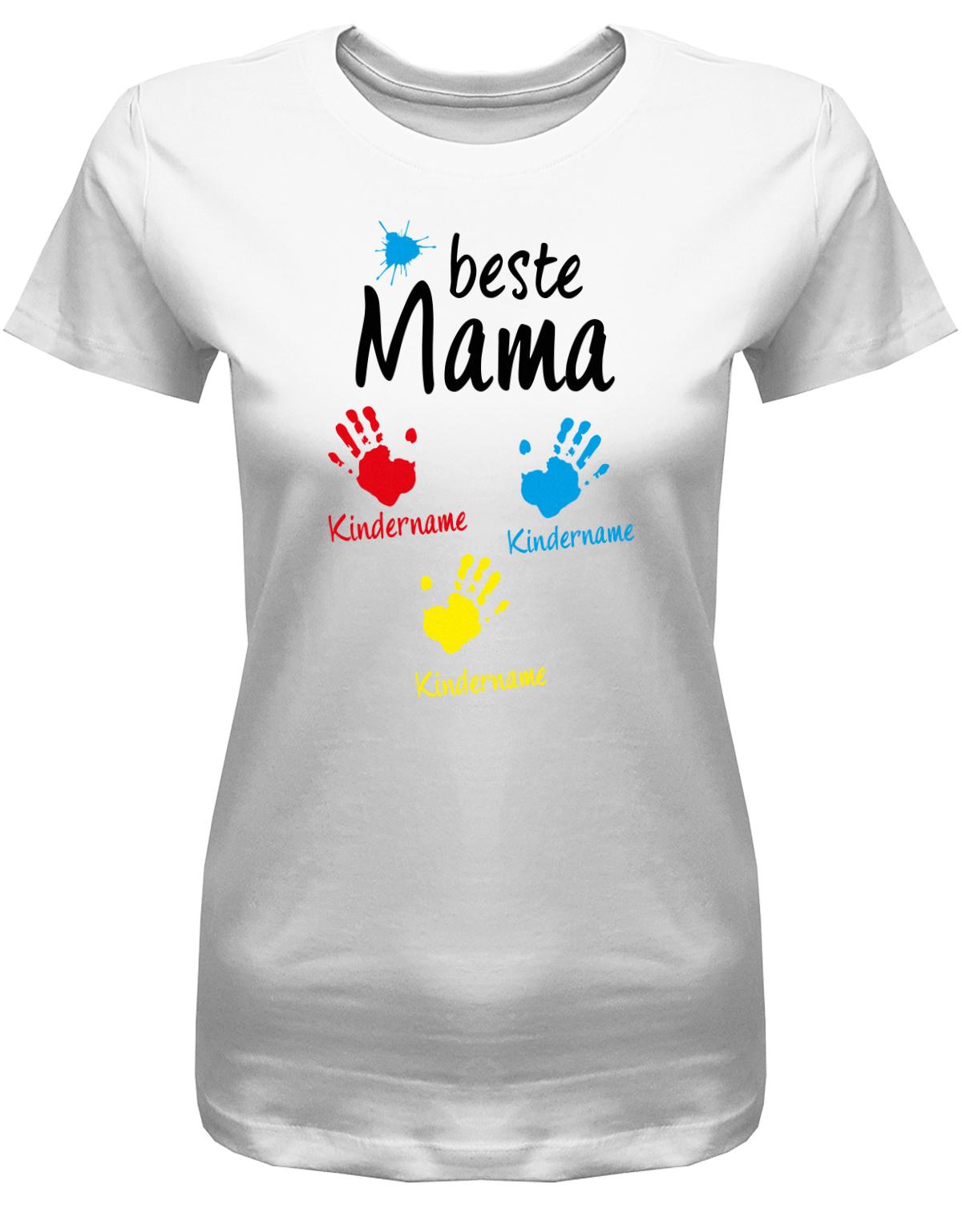 Beste-Mama-3-Kinder-Wusnchnamen-Damen-Shirt-weiss