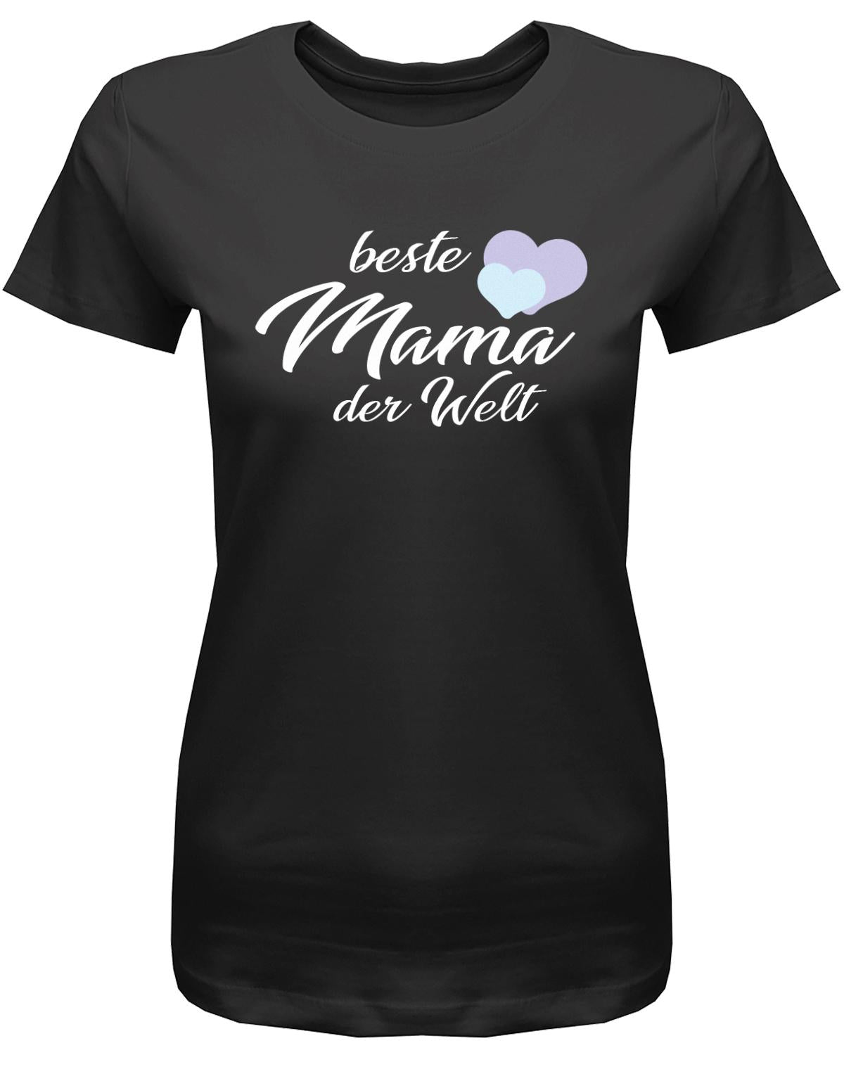 Beste-Mama-der-Welt-2-Herzchen-Damen-Shirt-SchwarzQbaKe0IKcMzz6