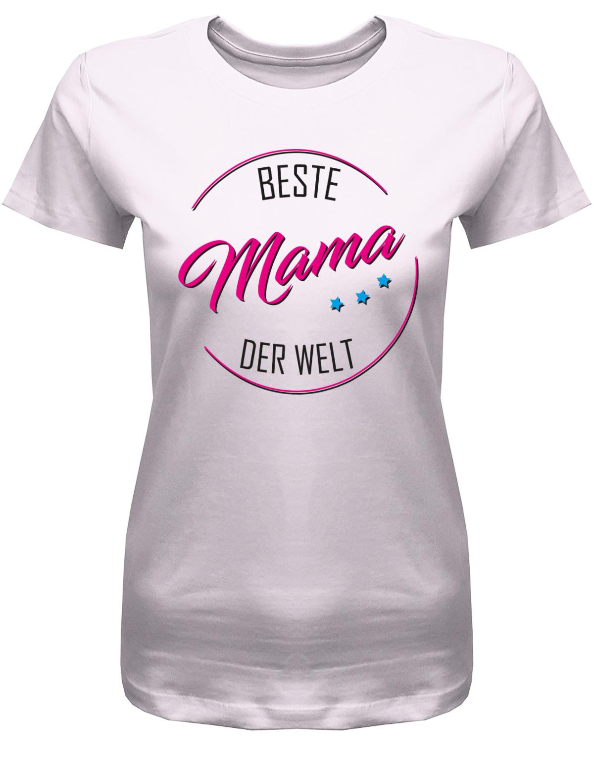 Beste Mama der Welt- Damen T-Shirt Geschenk-Muttertagsgeschenk-Rosa